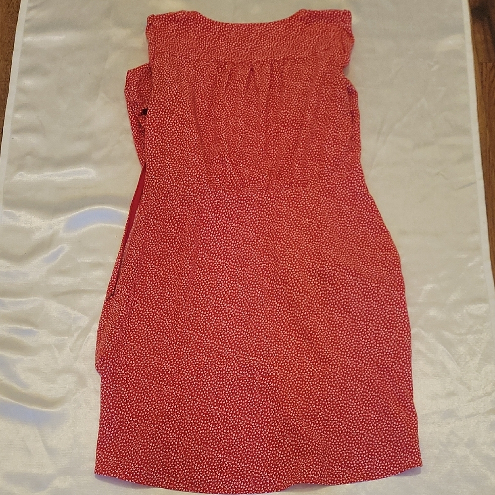 Loft Red Button-Down Dress Size 6 - Picture 8 of 11